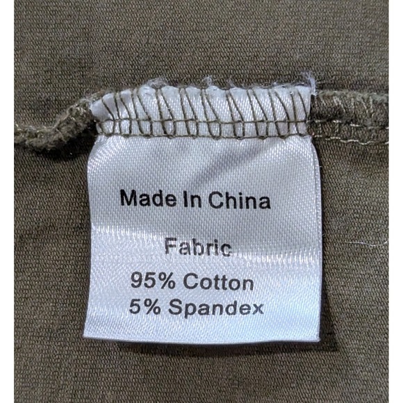 Small Show Women's Nursing Top XXL Long Sleeve Olive Green - Picture 6 of 7